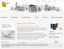 Tablet Screenshot of evb-wismar.de